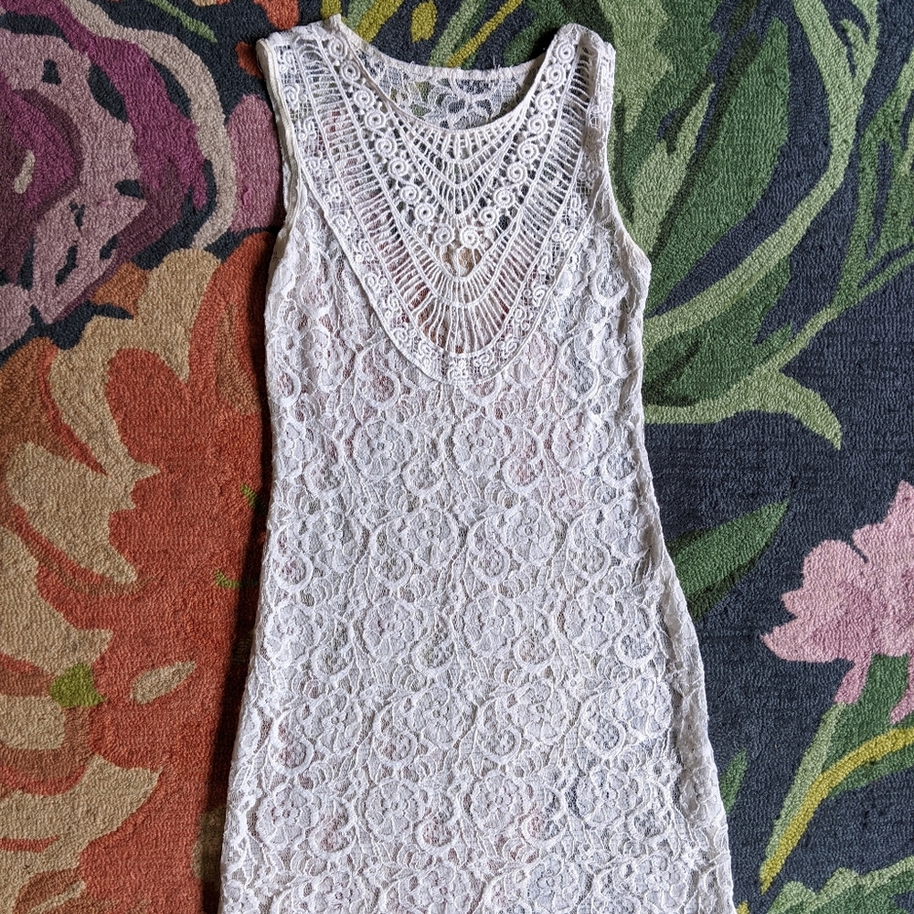 Unbranded Vintage Lace Mini Dress